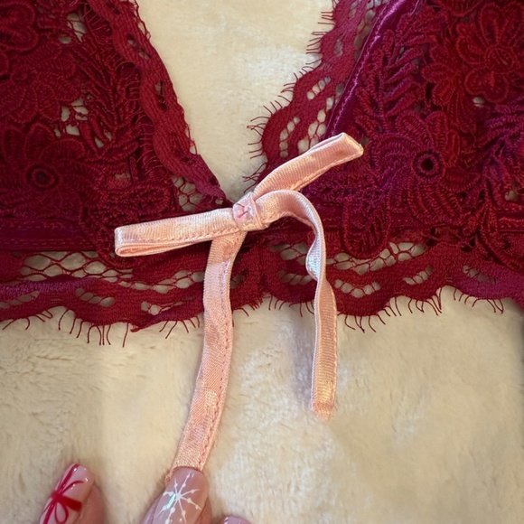 New! For Love and Lemons  Noelle Wireless Lace Bra 31307 - Picture 6 of 12